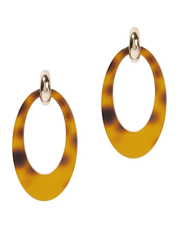 Valet Studio Opulent Tortoiseshell Earrings Brown 1size