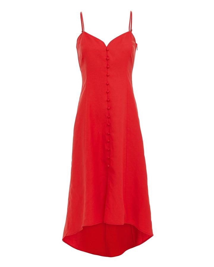Exclusive For Intermix Intermix Linette Midi Dress Red Zero