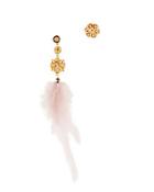 Mallarino Gala Pink Feather Earrings