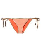 Tooshie Reversible Orange Side Tie String Bikini Bottom