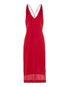 Dion Lee Red Satin Cami Dress