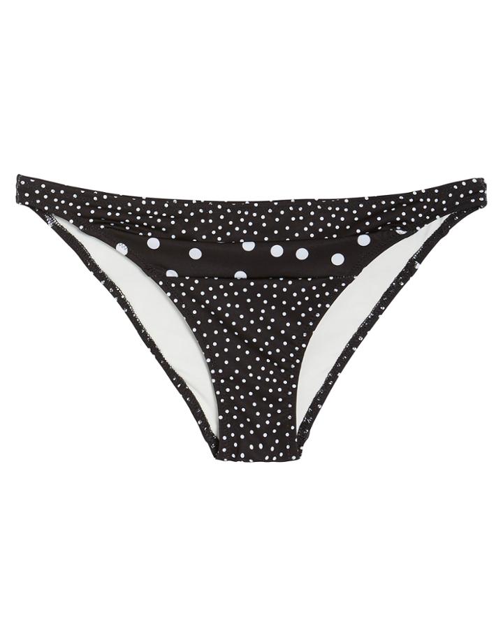 Solid & Striped Brooke Mixed Polka Dot Bikini Bottoms Black/polka Dot P