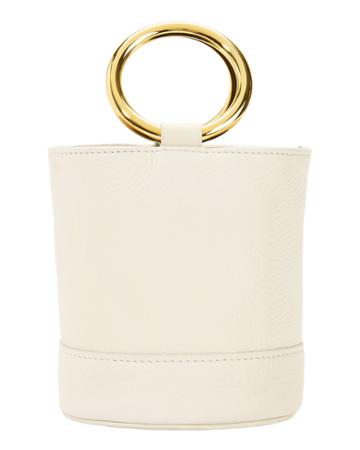 Simon Miller Bags Simon Miller Bonsai White Leather Mini Bucket Bag White 1size