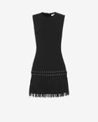 Elizabeth And James Eron Fringe Dress: Black