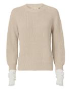 Helmut Lang Layered Knit Pullover Sweater