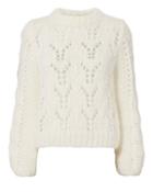 Ganni Julliard Mohair Sweater Ivory P