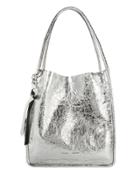 Proenza Schouler Metallic Leather Extra Large Tote Silver 1size