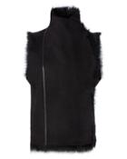 Yves Salomon Toscana Shearling Lamb Vest Black 38