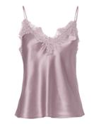 Fleur Du Mal Lace-trimmed Cami Pink P