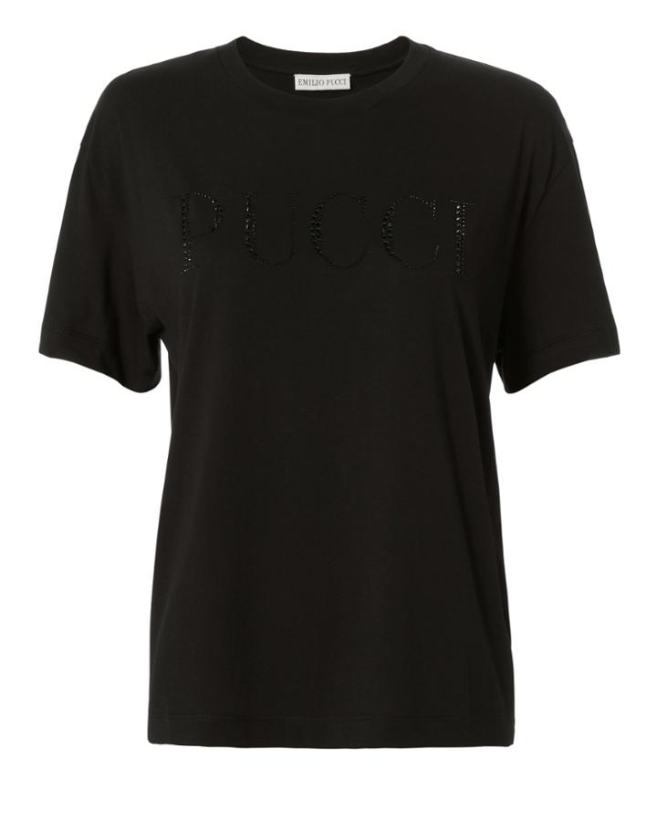 Emilio Pucci Crystal Logo Tee