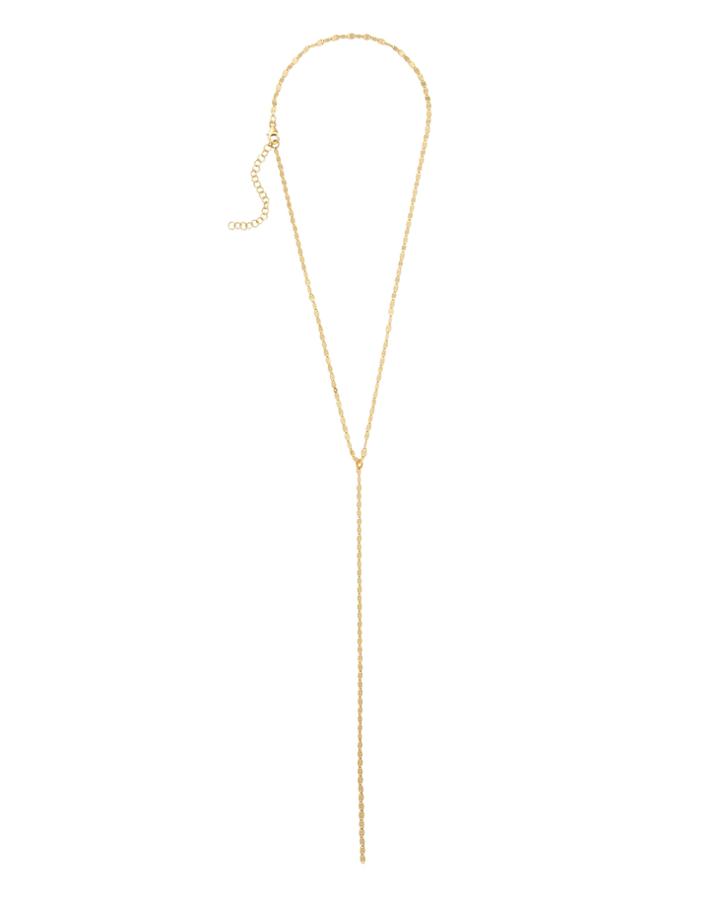 Intermix Argento Vivo Pailette Lariat Necklace Metallic 1size