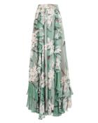 Patbo Orchid Ruffle Maxi Skirt Orchid/mint 4