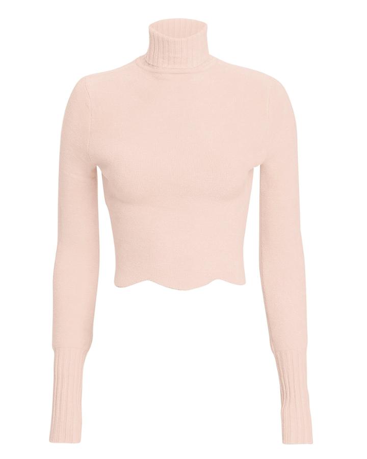 Torn Ronny Kobo Zemirah Cropped Sweater Pink P