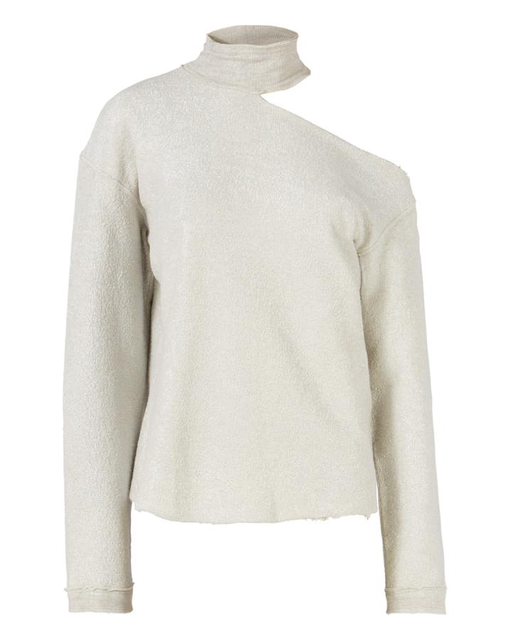 Rta Langley Metallic Sweatshirt Gold S