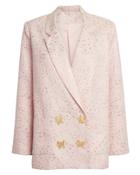 Olivia Rubin Betty Metallic Pink Blazer Blush 8