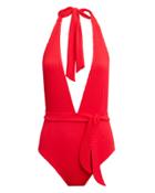 Alexandra Miro Eva One Piece Swimsuit Red M