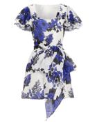 La Maison Talulah Show Me Love Mini Dress Blue/floral M