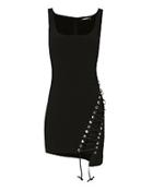 Dsquared2 Cady Lace Detail Black Tank Dress