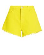 L'agence Ryland Yellow Shorts Yellow Denim 25