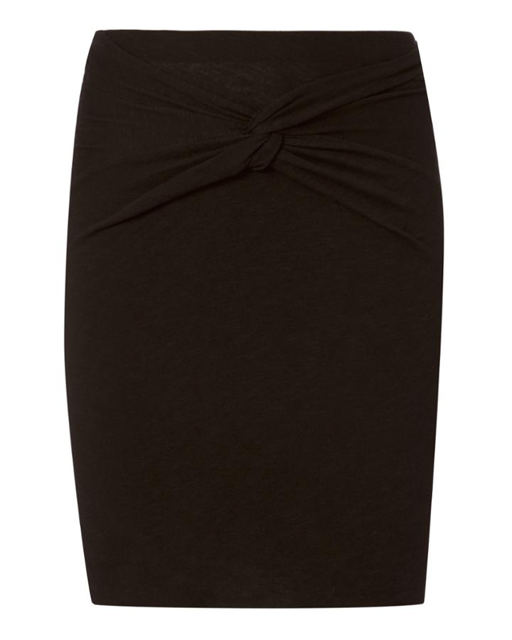 Iro Knot Front Mini Skirt