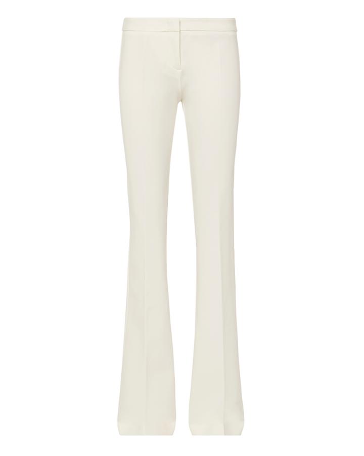 Derek Lam Alana White Flare Pants Ivory 40