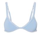 Ellejay Mara Triangle Bikini Top Blue-med P