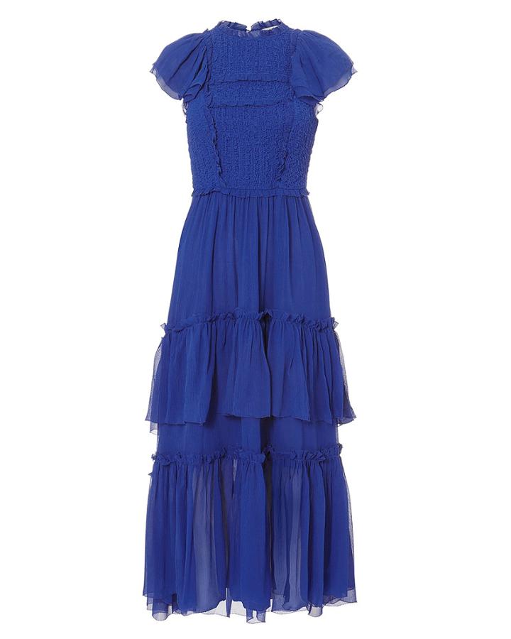 Ulla Johnson Lenore Dress Blue-med Zero
