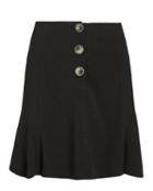 Exclusive For Intermix Intermix Galyn Linen-blend Mini Skirt Black Zero