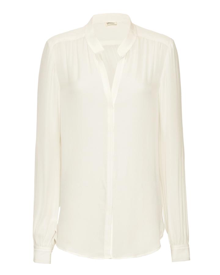 L'agence Bianca Collar Blouse Ivory P