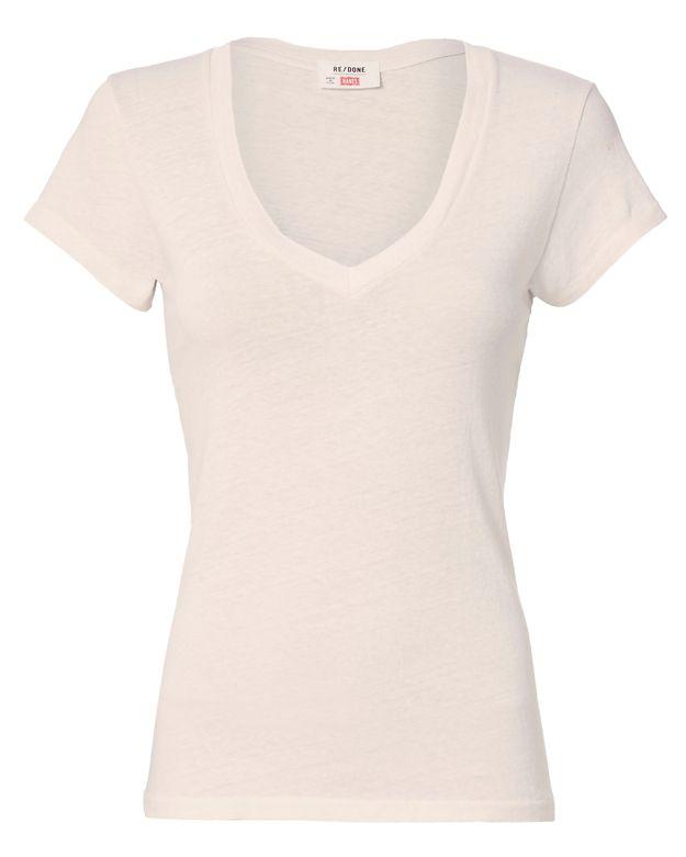 Re/done X Hanes The 1960s Slim V Tee