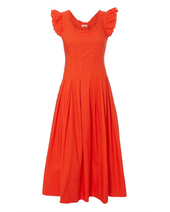 Ulla Johnson Camille Dress Coral 4