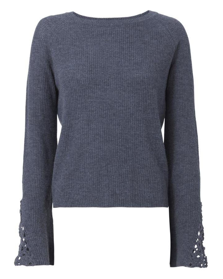 &quot;autumn Cashmere Shaker Crochet Sweater&quot;