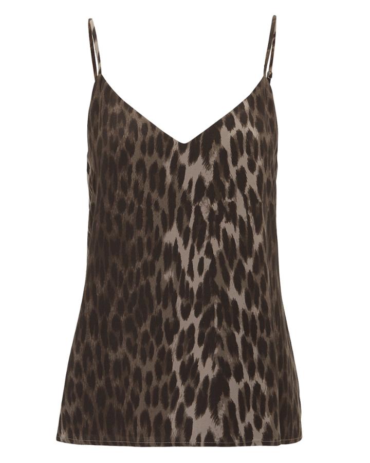 L'agence Jane Leopard Tank Olive/army P