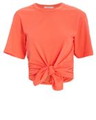 Alc A.l.c. Gemma Tie T-shirt Coral M