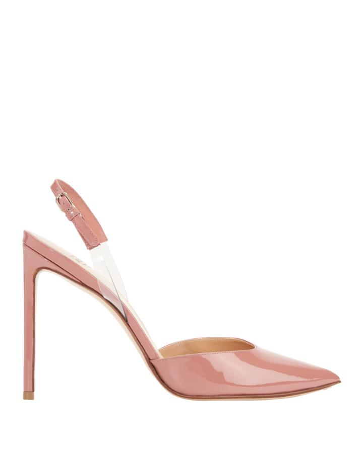 Francesco Russo Pvc Slingback Pumps Pink 36.5