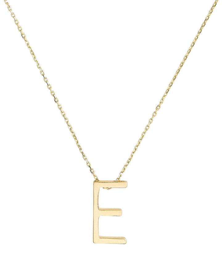 Nickho Rey E Alphabet Necklace Gold 1size
