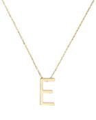 Nickho Rey E Alphabet Necklace Gold 1size
