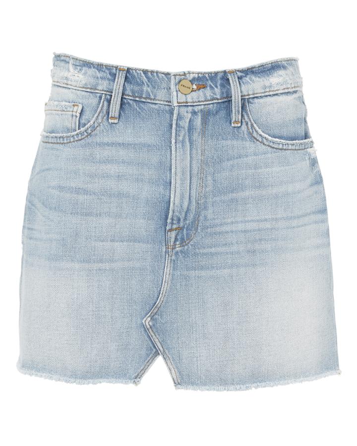 &quot;frame Split Front Mini Skirt&quot;