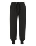 L Agence Sw L'agence Kosmo Lace-up Sweatpants Black P
