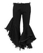 Marques' Almeida Frilled Crop Flare Jeans