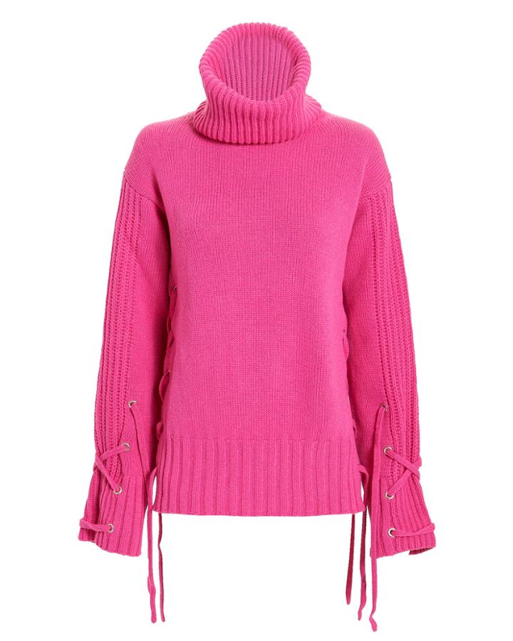 Mcq By Alexander Mcqueen Tie Sleeve Pink Sweater Pink P