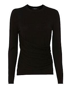 Derek Lam Gathered-front Silk-cashmere Top