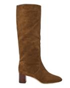 Loeffler Randall Gia Suede Boots Brown 6