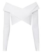 Cushnie Et Ochs Issa Crop Top White 4