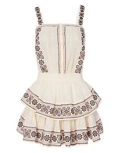 Loveshackfancy Anna Embroidered Tiered Dress