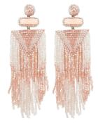 Deepa Gurnani Deepa By Deepa Gurnani Jody Fringe Earrings Blush 1size