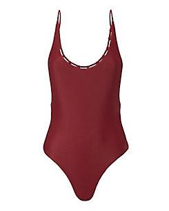 Jade Swim Chain Reaction Scoop Neck One Piece Swimsuit