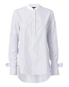 Rag & Bone Dylan Tie Sleeve Striped Blouse