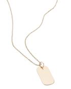 Phyllis + Rosie Dog Tag Necklace Gold 1size