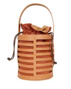 Rejina Pyo Erin Brown Leather Cutout Bag Brown/orange 1size